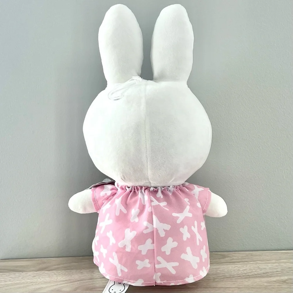 Miffy Pink Dress 8” Plush | White | NWT